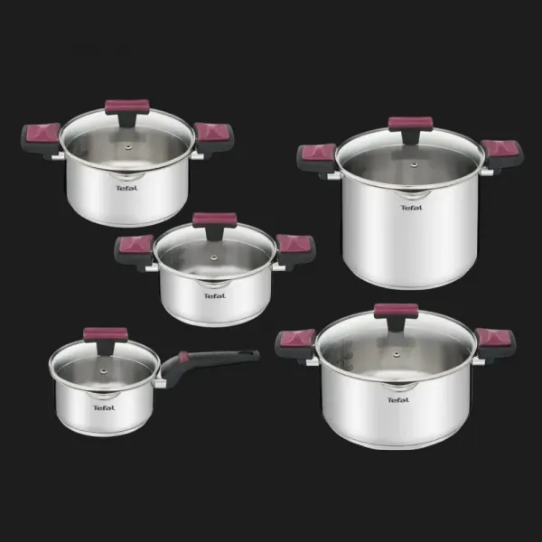 Набір посуду Tefal Cook&Clip 10 предметів