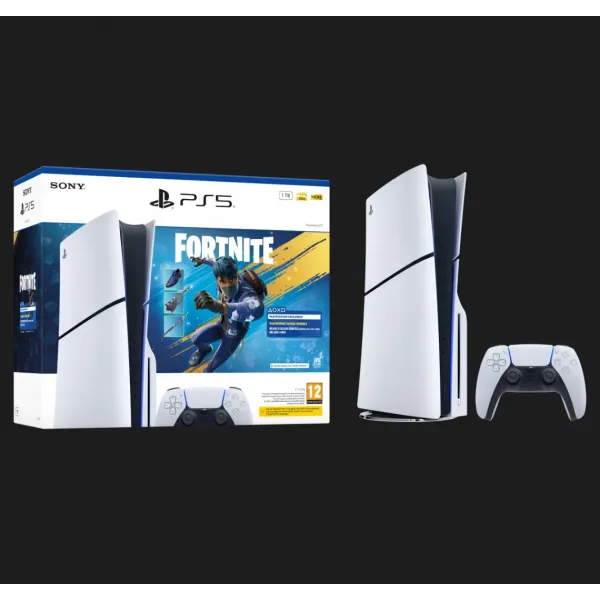 Ігрова приставка Sony PlayStation 5 Slim (Blu-Ray) (Fortnite Flowering Chaos Bundle) (1TB) (UA)