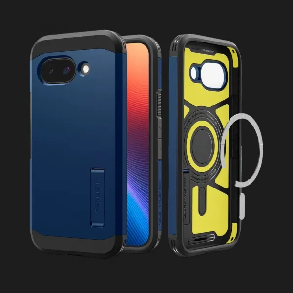Чохол Spigen Tough Armor MagSafe для Google Pixel 9а (Navy Blue)