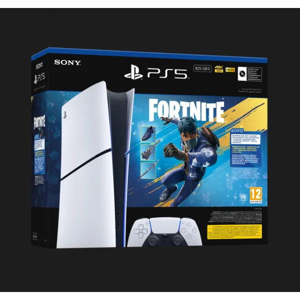 Ігрова приставка Sony PlayStation 5 Slim (Digital Edition) (Fortnite Flowering Chaos Bundle) (825GB) (Standard)