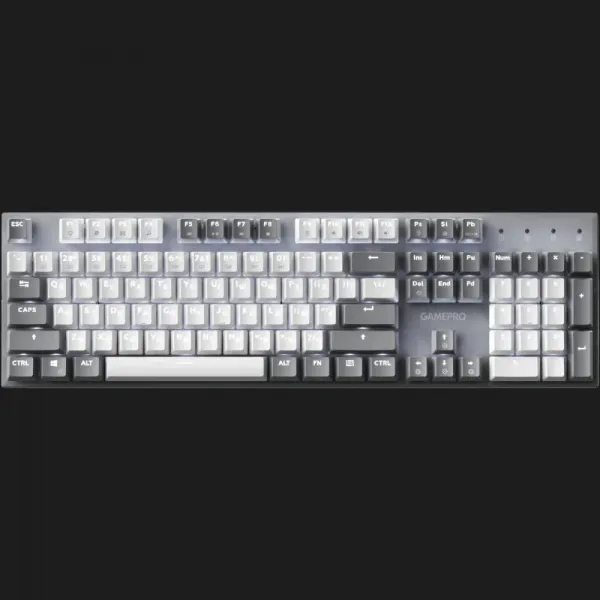 Клавіатура GamePro Genesis Metallic 100% Red switches (Gray) (UA)