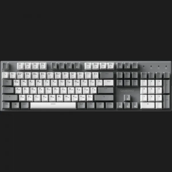 Клавіатура GamePro Genesis Metallic 100% Red switches (Gray) (UA)