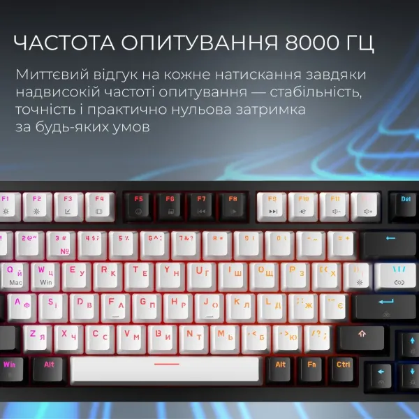 Клавіатура GamePro Asgard Valhalla MAX 75% Magnetic switches (Black) (UA