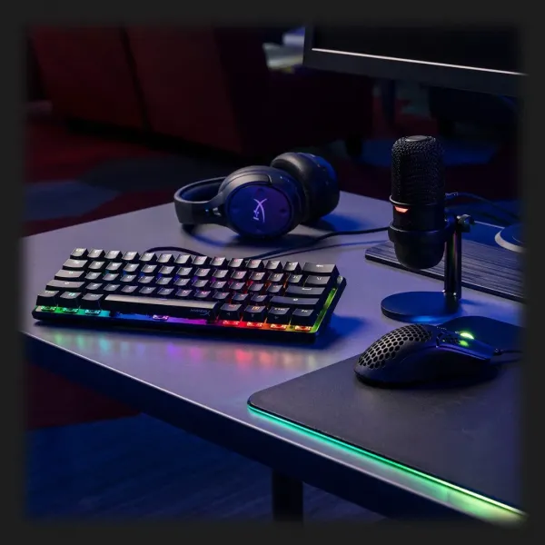 Клавіатура HyperX Alloy Origins 60 (HX red linear) (Black)