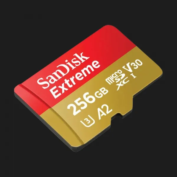 Карта пам'яті SanDisk Extreme A2 microSDXC 256Gb UHS-1 U3 V30 + Adapter SD