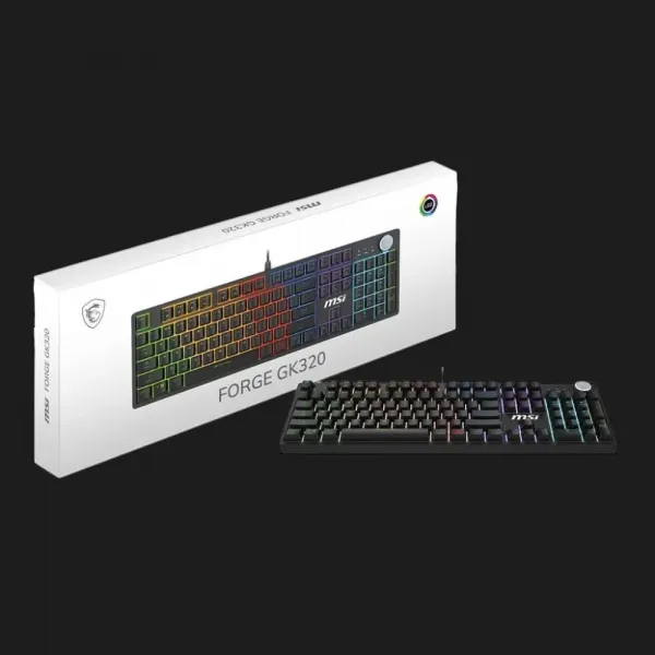 Клавіатура MSI Forge GK320 Red Switch USB (Black) (UA)