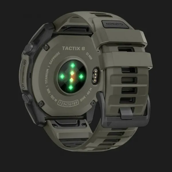 Garmin Tactix 8 51mm AMOLED Olive Drab Cerakote Coating Applied Ballistics Ultralight Solver