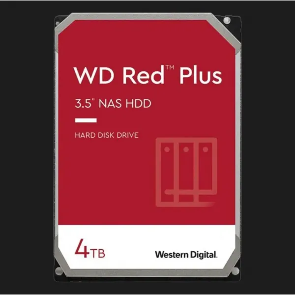 Жорсткий диск Western Digital Red Plus 4TB 3.5