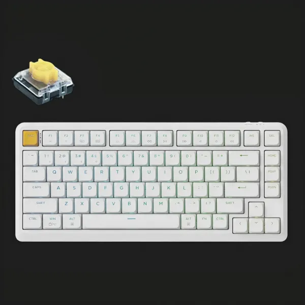 Ігрова клавіатура Keychron J1 82 Key RGB K Pro Banana (White) (J1-Q4-UA)