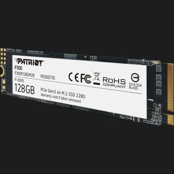 Накопичувач SSD Patriot P300 128GB NVMe PCIe 3.0 (P300P128GM28)