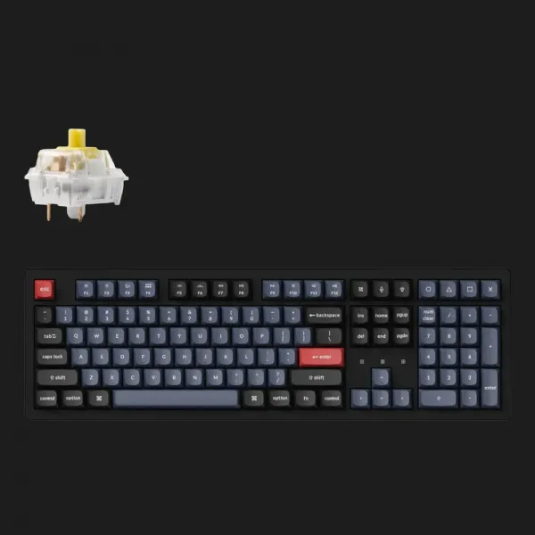 Ігрова клавіатура Keychron K10 Pro 108 Key RGB Hot-Swap K Pro Banana (Black) (K10P-H4-UA)