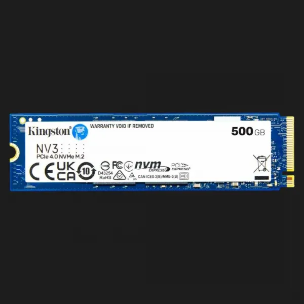 Накопичувач SSD Kingston NV3 500GB NVMe PCIe 4.0 (SNV3S/500G)