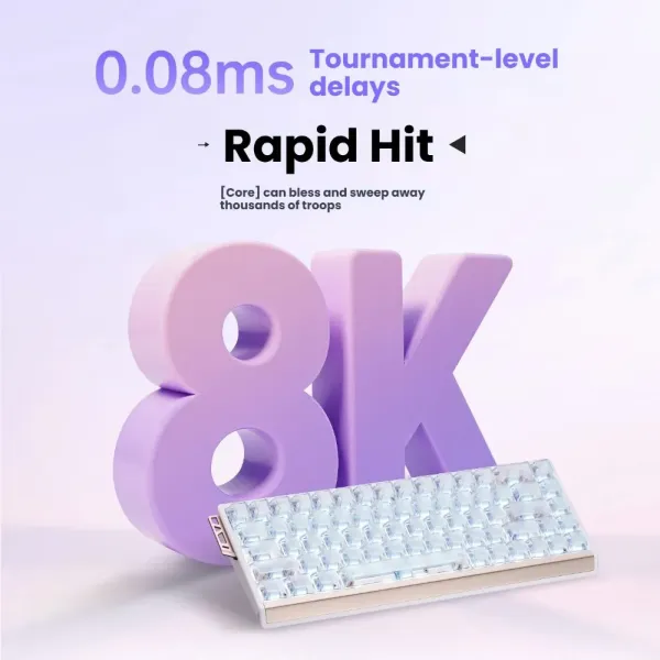Ігрова клавіатура ATK 68 RX eSports Hall Effect (Pink) (ATK 68 RX pink)