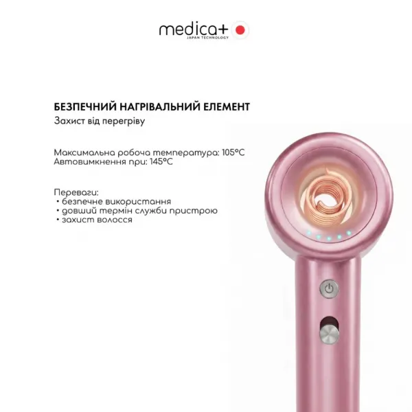 Фен для волосся MEDICA+ AIR-ZEN 2.0 (Rose Gold)