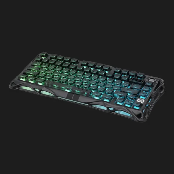 Ігрова клавіатура магнітна GravaStar Mercury V75 80keys Magnetic Jade Pro 8K USB-A RGB Stealth (Black) (GSV75_XTAL_BLK)