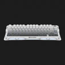 Клавіатура механічна GravaStar Mercury K1 80keys GravaStar x Kailh Cheery Pink EN BT/WL/USB (White) (GSK1_GWHT)