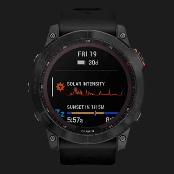 Garmin Fenix 7X Solar Slate Gray with Black Band