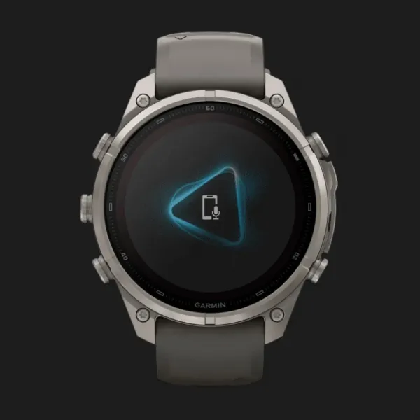 Garmin Fenix 9 Pro 47mm Sapphire Solar Titanium with Pebble Gray/Silver Gray Silicone Band