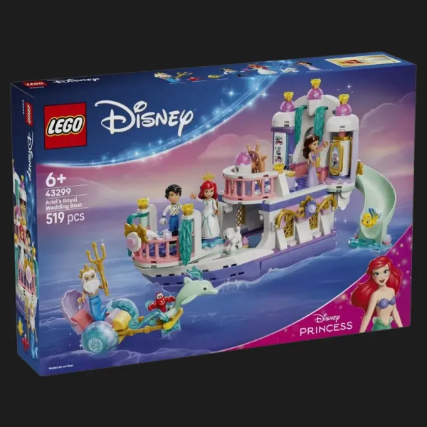 Конструктор LEGO Disney Princess Королівський весільний човен Аріель (43299)