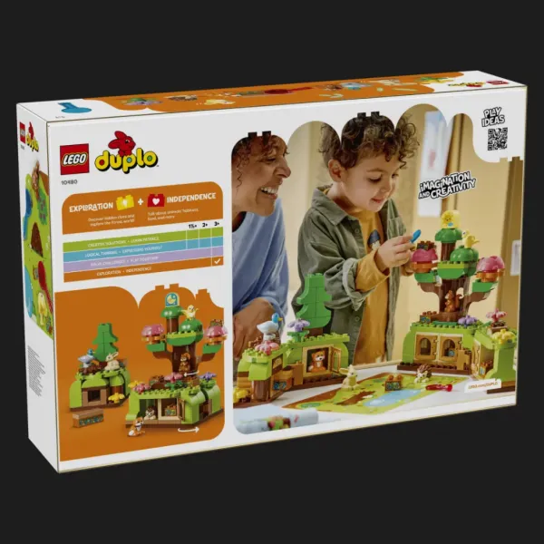 Конструктор LEGO DUPLO Ліс відкриттів із дикими тваринами (10480)