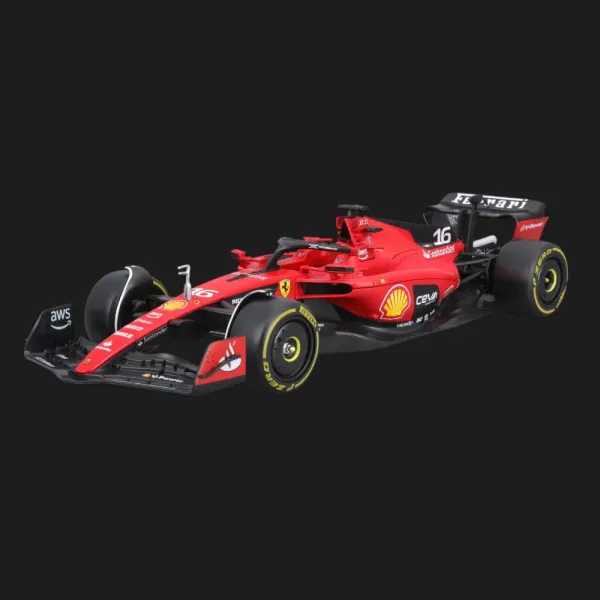 Автомодель із фігуркою Bburago Race — Ferrari SF-23 в асортименті (1:24) (18-26809)