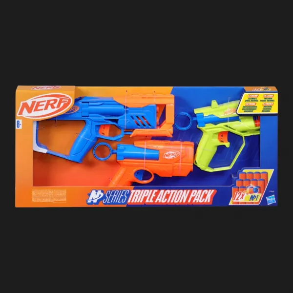Набір з 3-х бластерів Nerf N Series Triple Action Pack (F9840)