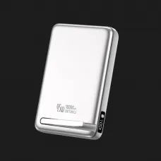 Зарядний пристрій Power Bank WiWU Mega Pro Qi2 10000mAh, 45W, Wi-P090 (Silver)