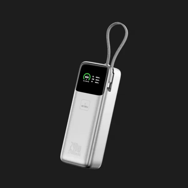 Зарядний пристрій Power Bank WiWU Mega 27000mAh, 240W Fast Charge PM201 (Silver)