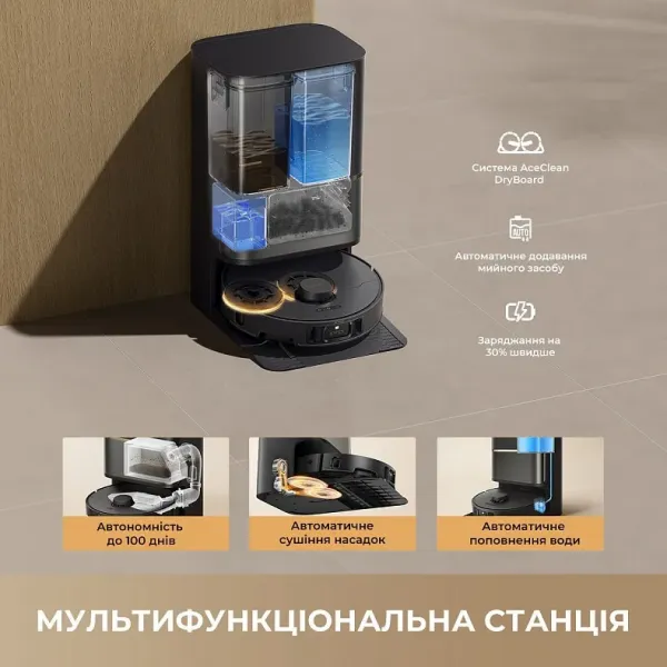 Робот-пилосос Dreame L50s Pro Ultra (White)