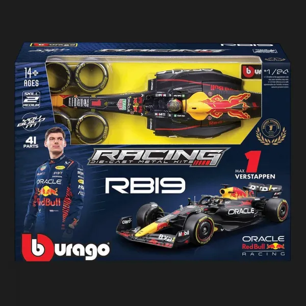 Авто-конструктор Bburago — Oracle Red Bull Racing RB19 в асортименті (1:24) (18-28507)