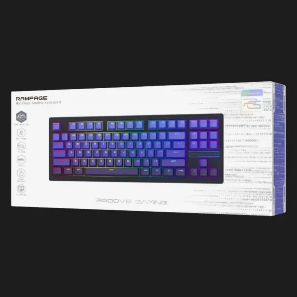 Клавіатура бездротова Proove Gaming Rampage gradient (Purple/Black) (WKRM00022418)
