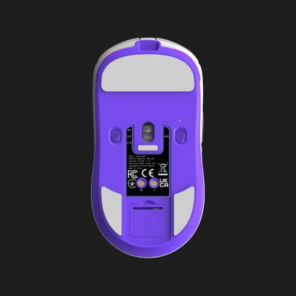 Бездротова ігрова миша Proove Gaming Superfight Wireless with charging dock (White/Purple) (WMSW00122002)