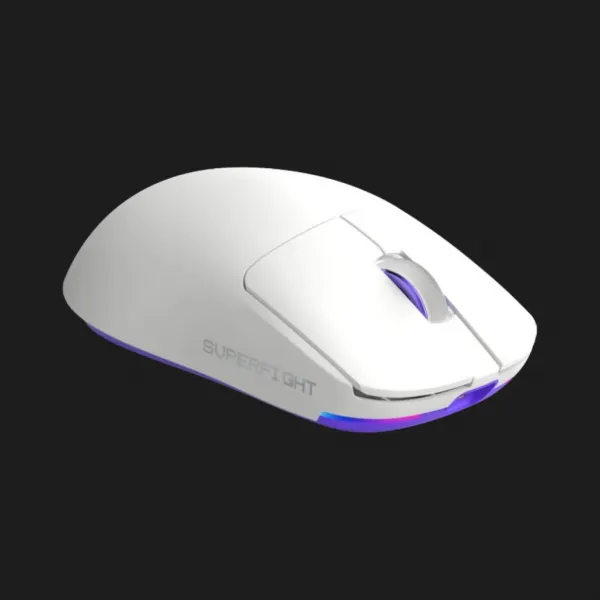 Бездротова ігрова миша Proove Gaming Superfight Wireless with charging dock (White/Purple) (WMSW00122002)