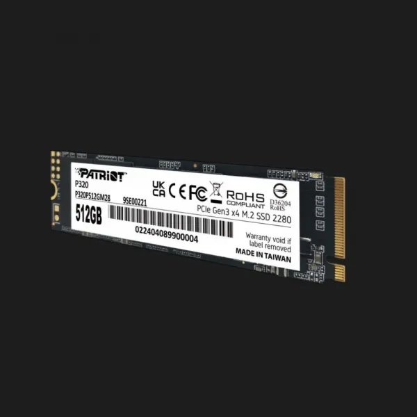 SSD накопичувач Patriot P320 512GB NVMe PCIe 3.0 (P320P512GM28)