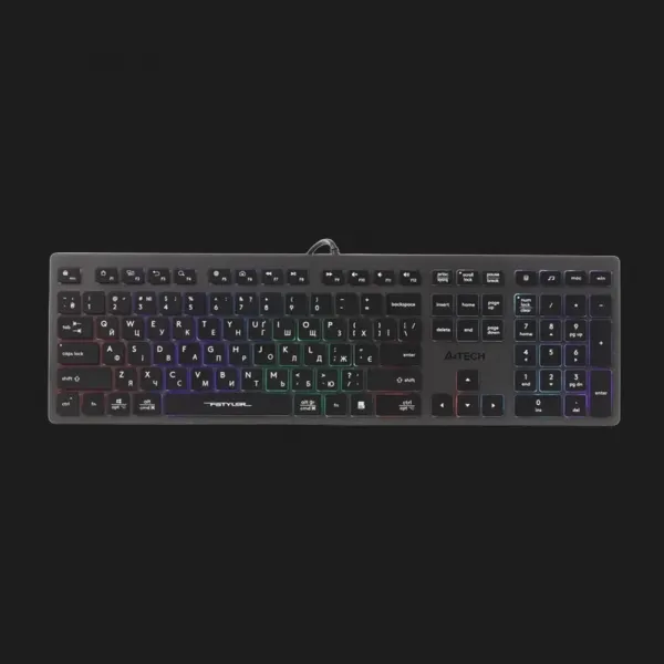 Клавіатура A4Tech FX60H USB (Gray) Neon backlit (FX60H)