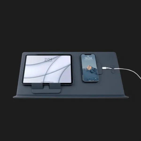 Аксесуари до килимка MOFT Smart Desk Mat (1 Wireless Charging Pad, 1 Sticker, 3 Organizer, 1 Holder) (Oxford Blue)