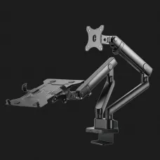 Кронштейн Gembird для 2 моніторів 17"-32" та ноутбуку (1-8 кг) (MA-DA3-02) (Black)
