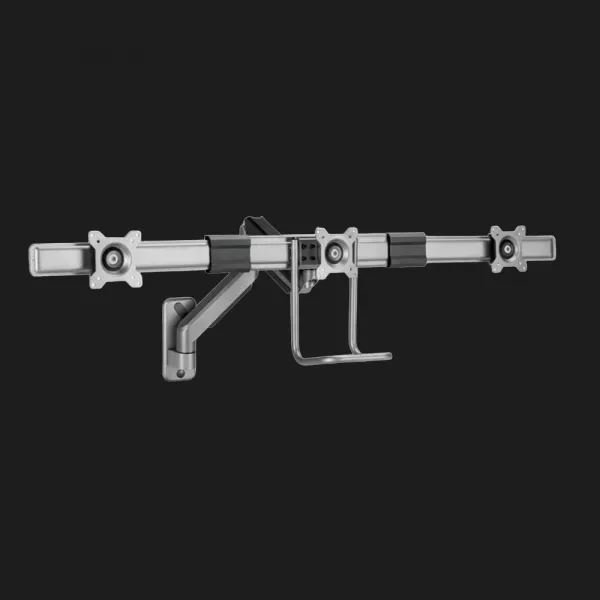 Кронштейн Gembird для 3 моніторів 17-27" (до 6 кг) (MA-WA3-01) (Gray)