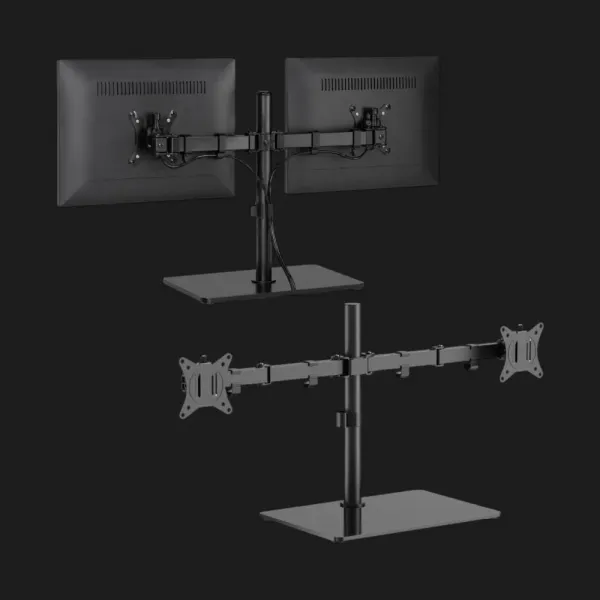 Ніжка-кронштейн для 2 моніторів 17-32" (2-9 кг) (MS-D2ST-01) (Black)