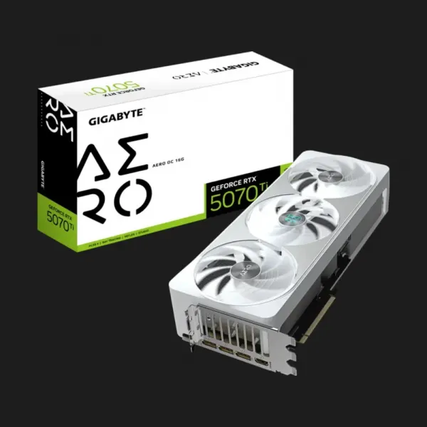 Відеокарта GIGABYTE GeForce RTX 5070 Ti AERO OC 16G (GV-N507TAERO OC-16GD)
