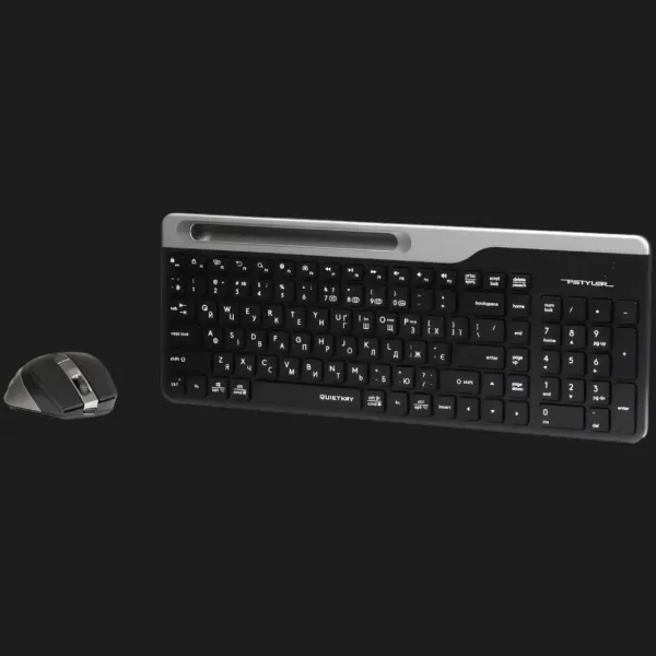 Комплект бездротовий клавіатура + миша A4Tech FB2535C (Smoky Gray)