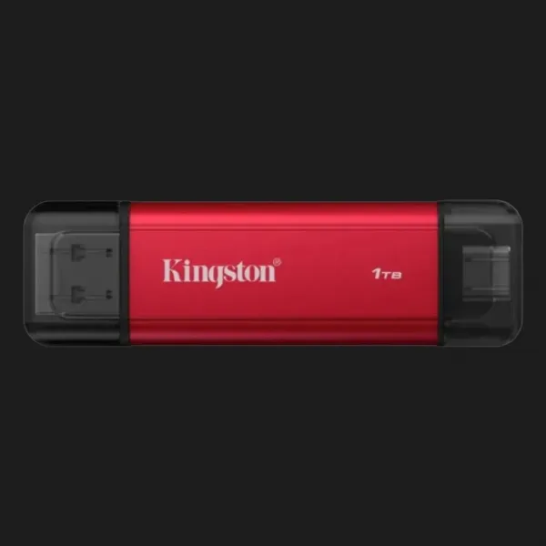 Зовнішній SSD-накопичувач Kingston Dual Portable 1TB (Red/Black)