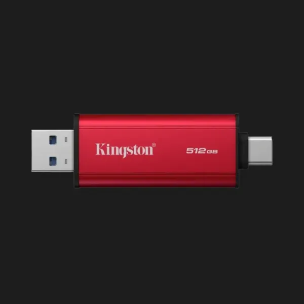 Зовнішній SSD-накопичувач Kingston Dual Portable 512GB (Red/Black)