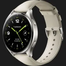 Xiaomi Watch 2 Titan Gray Case White Leather Strap (BHR9306GL)