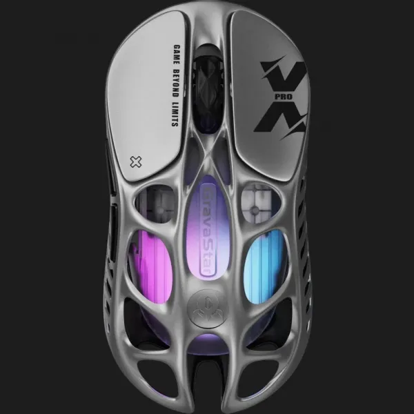 Миша GravaStar Mercury X Pro 8K BT/WL/USB-A RGB (Gray)