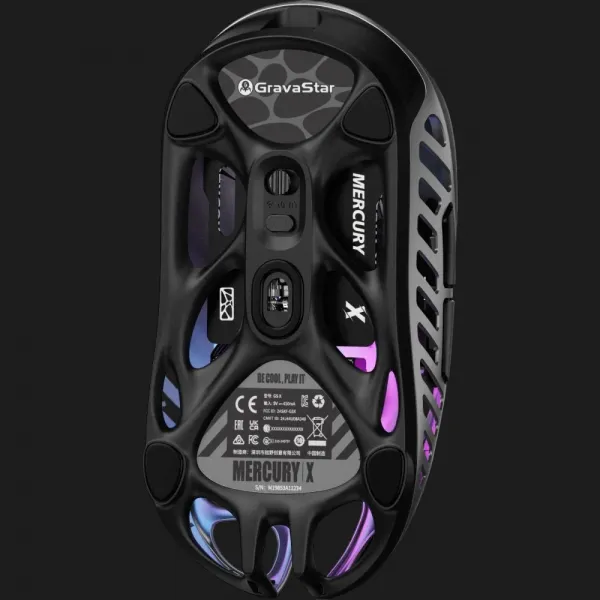 Миша GravaStar Mercury X BT/WL/USB-A RGB (Gray)