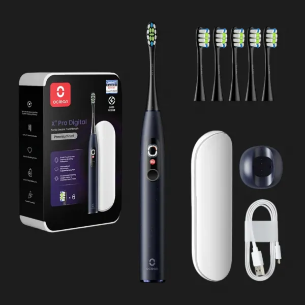 Зубна електрощітка Oclean X Plus Pro Digital (Blue)