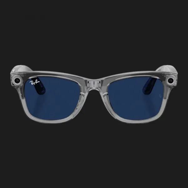 Смарт-окуляри Ray-Ban Meta Wayfarer (Gen 2) (Shiny Transparent Gray/Clear Sapphire Transitions) (RW4012 6840MF 53-22) (L)