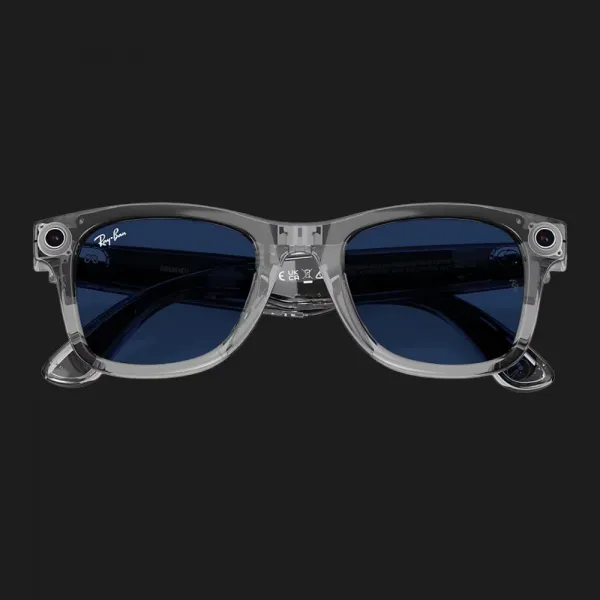 Смарт-окуляри Ray-Ban Meta Wayfarer (Gen 2) (Shiny Transparent Gray/Clear Sapphire Transitions) (RW4012 6840MF 53-22) (L)