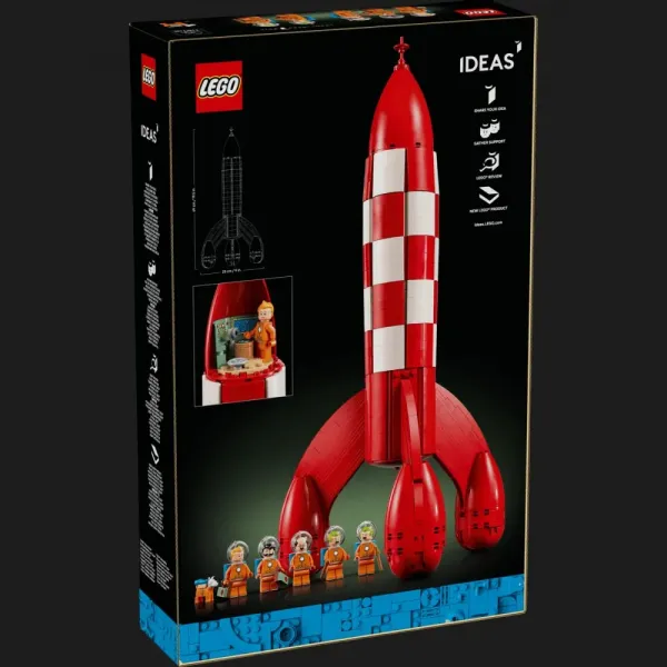 Конструктор LEGO Ideas Місячна ракета Tintin (21367)